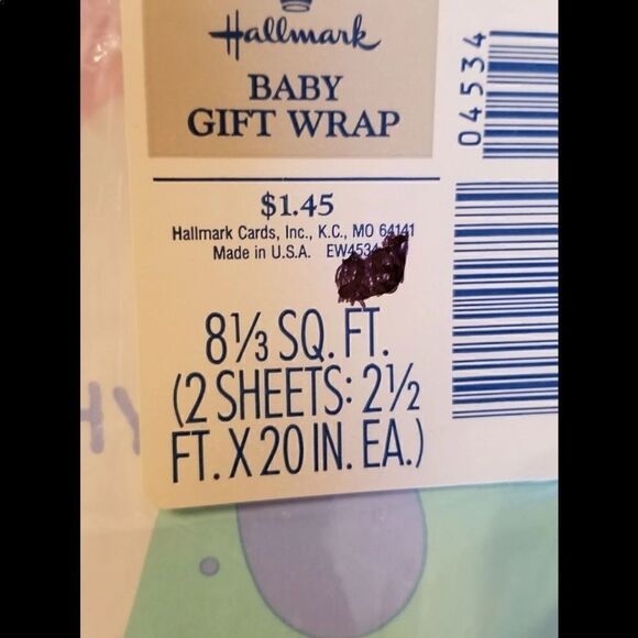 Vintage baby animal gift wrap - Picture 5 of 6